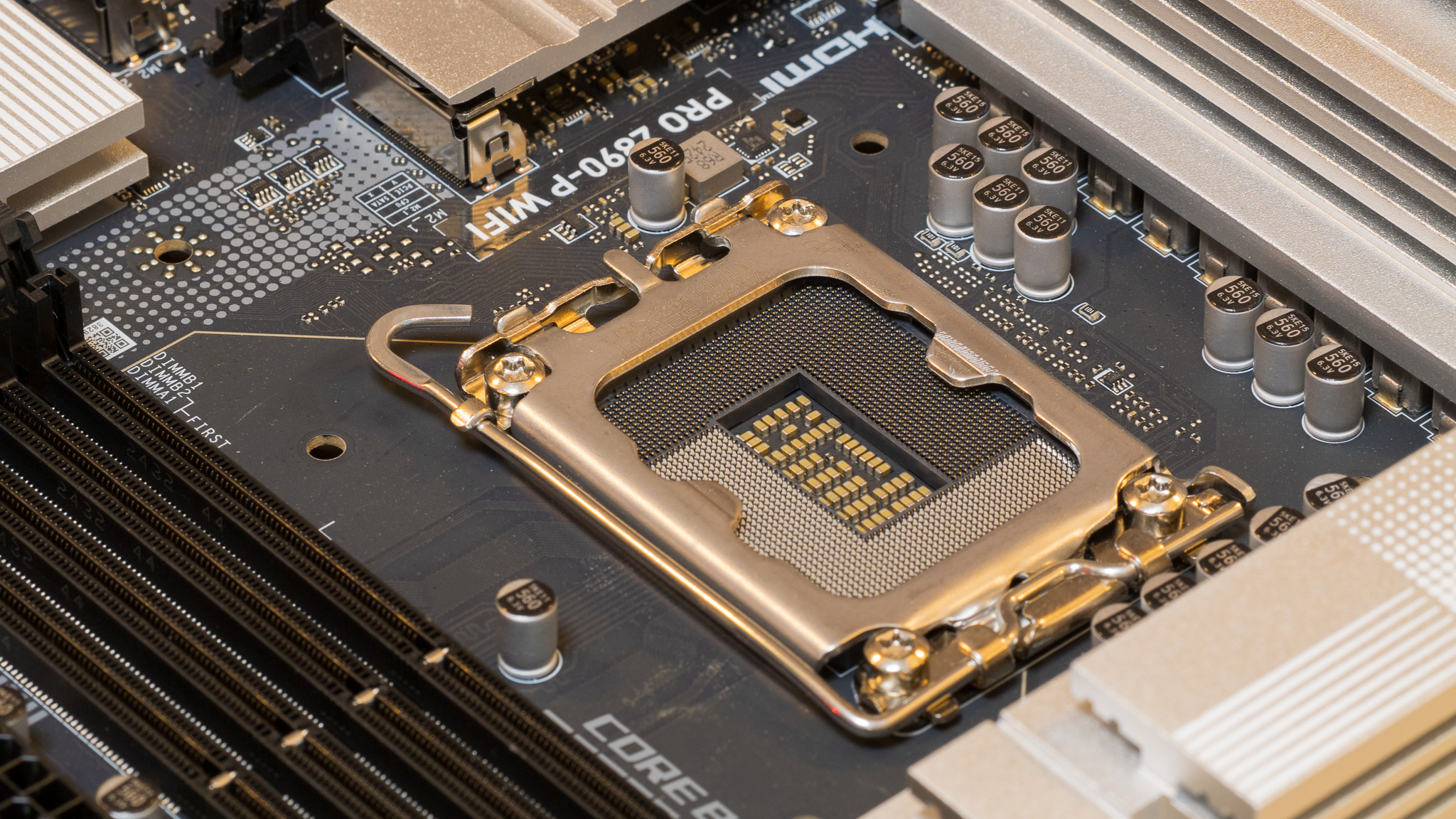 Foto van een Intel Socket